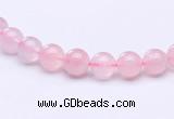 CRQ25 15.5 inches 4mm round natural rose quartz beads Wholesale