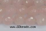 CRQ291 15.5 inches 10mm faceted round rose quartz gemstone beads