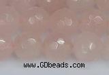 CRQ292 15.5 inches 12mm faceted round rose quartz gemstone beads