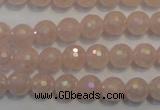 CRQ512 15.5 inches 8mm faceted round AB-color rose quartz beads