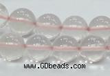 CRQ54 15.5 inches 14mm round natural rose quartz beads wholesale