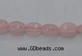 CRQ608 15.5 inches 8*10mm oval rose quartz beads wholesale