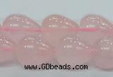 CRQ65 15.5 inches 16*19mm teardrop natural rose quartz beads wholesale