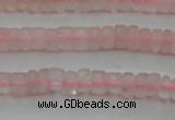 CRQ678 15.5 inches 2*4mm tyre rose quartz beads wholesale