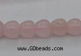 CRQ688 15.5 inches 10*10mm apple-shaped rose quartz beads