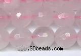 CRQ797 15.5 inches 8mm faceted round rose quartz gemstone beads