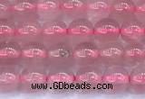 CRQ890 15 inches 4mm round Madagascar rose quartz beads