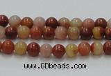 CRS02 15.5 inches 6mm round rainbow stone beads wholesale