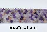 CRU1012 15.5 inches 6mm round mixed rutilated quartz beads