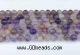 CRU1013 15.5 inches 8mm round mixed rutilated quartz beads