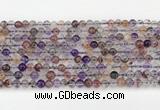 CRU1017 15.5 inches 4mm round mixed rutilated quartz beads