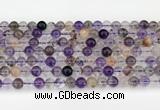 CRU1018 15.5 inches 6mm round mixed rutilated quartz beads