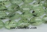 CRU102 15.5 inches 10*14mm oval green rutilated quartz beads