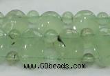 CRU135 13*18mm oval & round double drilled green rutilated quartz beads