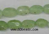 CRU179 9*11mm – 12*18mm faceted nuggets green rutilated quartz beads