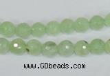 CRU200 15.5 inches 6mm faceted round green rutilated quartz beads