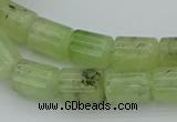 CRU227 15.5 inches 10*14mm tube green rutilated quartz beads