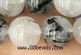 CRU538 15.5 inches 10mm round black rutilated quartz beads wholesale