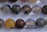 CRU752 15.5 inches 8mm round Multicolor rutilated quartz beads