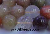 CRU754 15.5 inches 12mm round Multicolor rutilated quartz beads