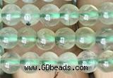 CRU810 15.5 inches 4mm round green rutilated quartz beads