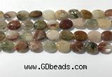 CRU921 15.5 inches 10*14mm oval mixed rutilated quartz beads wholesale