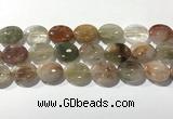 CRU924 15.5 inches 15*20mm oval mixed rutilated quartz beads wholesale