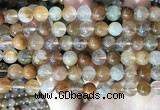 CRU945 15.5 inches 8mm round mixed rutilated quartz beads