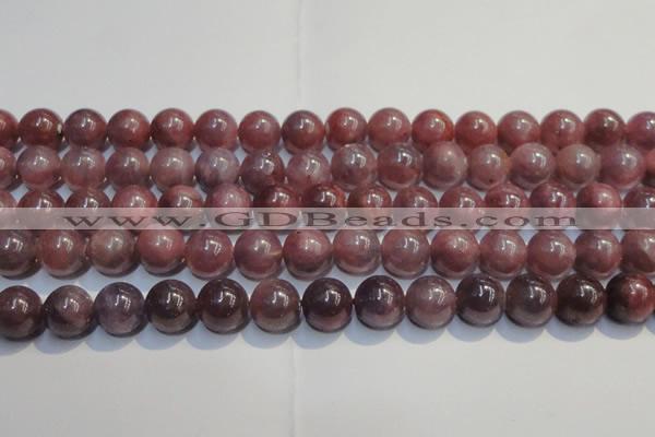 CRZ1003 15.5 inches 7mm - 7.5mm round A grade natural ruby beads