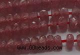 CRZ1101 15.5 inches 3*5mm faceted rondelle AAA+ grade ruby beads