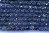 CRZ1170 15 inches 2mm faceted round sapphire beads