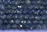 CRZ1172 15 inches 3.5mm faceted round sapphire beads