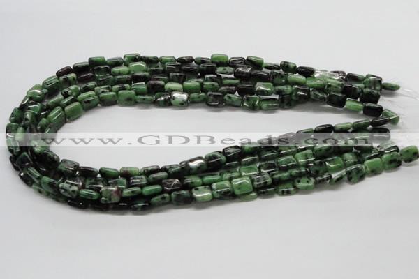 CRZ16 15.5 inches 8*10mm rectangle ruby zoisite gemstone beads