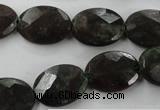 CRZ225 15.5 inches 13*18mm faceted oval ruby zoisite gemstone beads