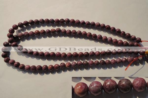 CRZ402 15.5 inches 8mm round natural ruby gemstone beads