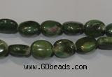 CRZ611 15.5 inches 8*10mm oval New ruby zoisite gemstone beads