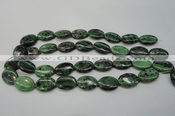 CRZ62 15.5 inches 18*25mm oval ruby zoisite gemstone beads