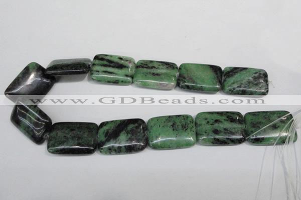 CRZ69 15.5 inches 25*35mm rectangle ruby zoisite gemstone beads