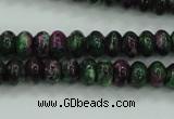 CRZ920 15.5 inches 5*8mm rondelle Chinese ruby zoisite beads