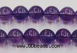 CSA06 15.5 inches 12mm round synthetic amethyst beads wholesale