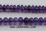 CSA08 15.5 inches 5*8mm rondelle synthetic amethyst beads wholesale