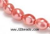 CSB01 16 inches 8*12mm nugget shell pearl beads Wholesale