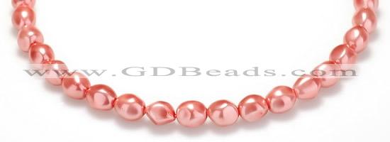 CSB01 16 inches 8*12mm nugget shell pearl beads Wholesale