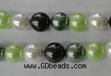 CSB1060 15.5 inches 10mm round mixed color shell pearl beads