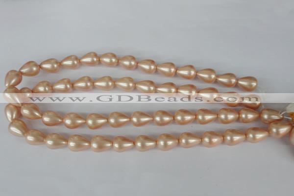 CSB110 15.5 inches 11*15mm teardrop shell pearl beads wholesale