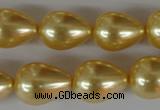 CSB113 15.5 inches 15*19mm teardrop shell pearl beads wholesale