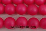 CSB1302 15.5 inches 8mm matte round shell pearl beads wholesale