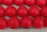 CSB1305 15.5 inches 4mm matte round shell pearl beads wholesale