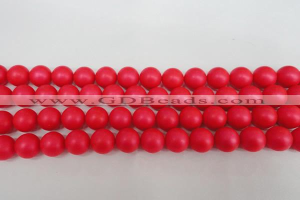 CSB1307 15.5 inches 8mm matte round shell pearl beads wholesale