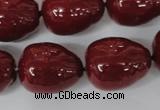 CSB131 15.5 inches 18*22mm nuggets shell pearl beads wholesale